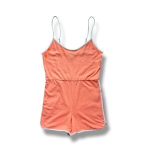 Forever 21 Women’s Junior Neon Orange Cotton Jumpsuit Size Medium